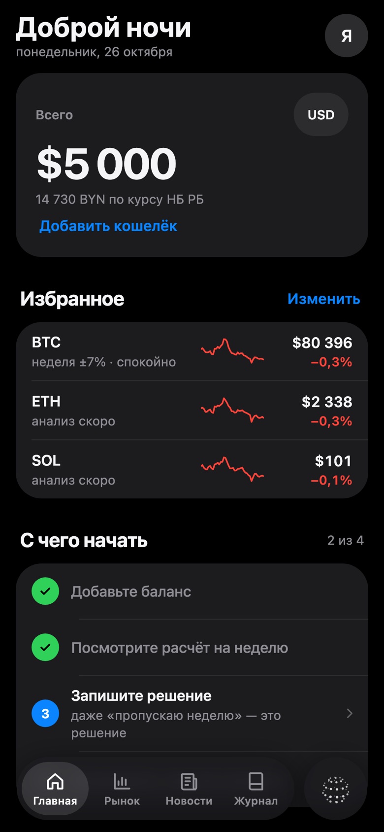 Главная: избранные монеты и что изменилось
